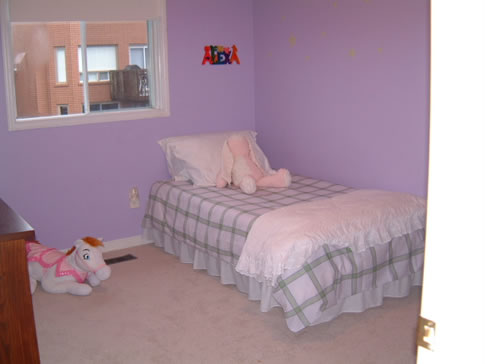 bedroom staging before and after